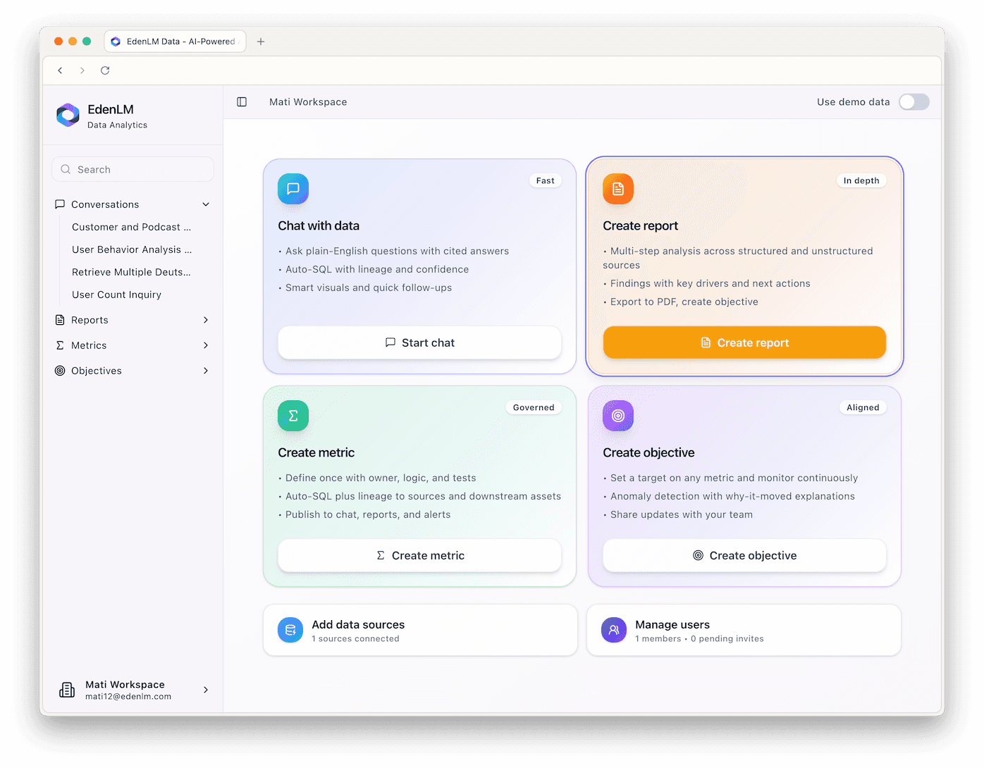 Screenshot - Welcome panel with objective overview